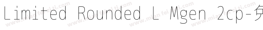 Limited Rounded L Mgen 2cp字体转换